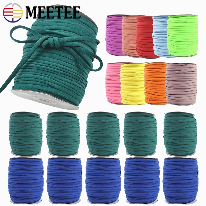 10/20M Meetee 3/5mm Nylon Elastic Rope for Hair Ring Mask Cords Stretch Cord Dress Rubber Bands DIY Garment Sewing Accessories
10/20M Meetee 3/5mm Nylon Elastic Rope for Hair Ring Mask Cords Stretch Cord Dress Rubber Bands DIY Garment Sewing Accessories