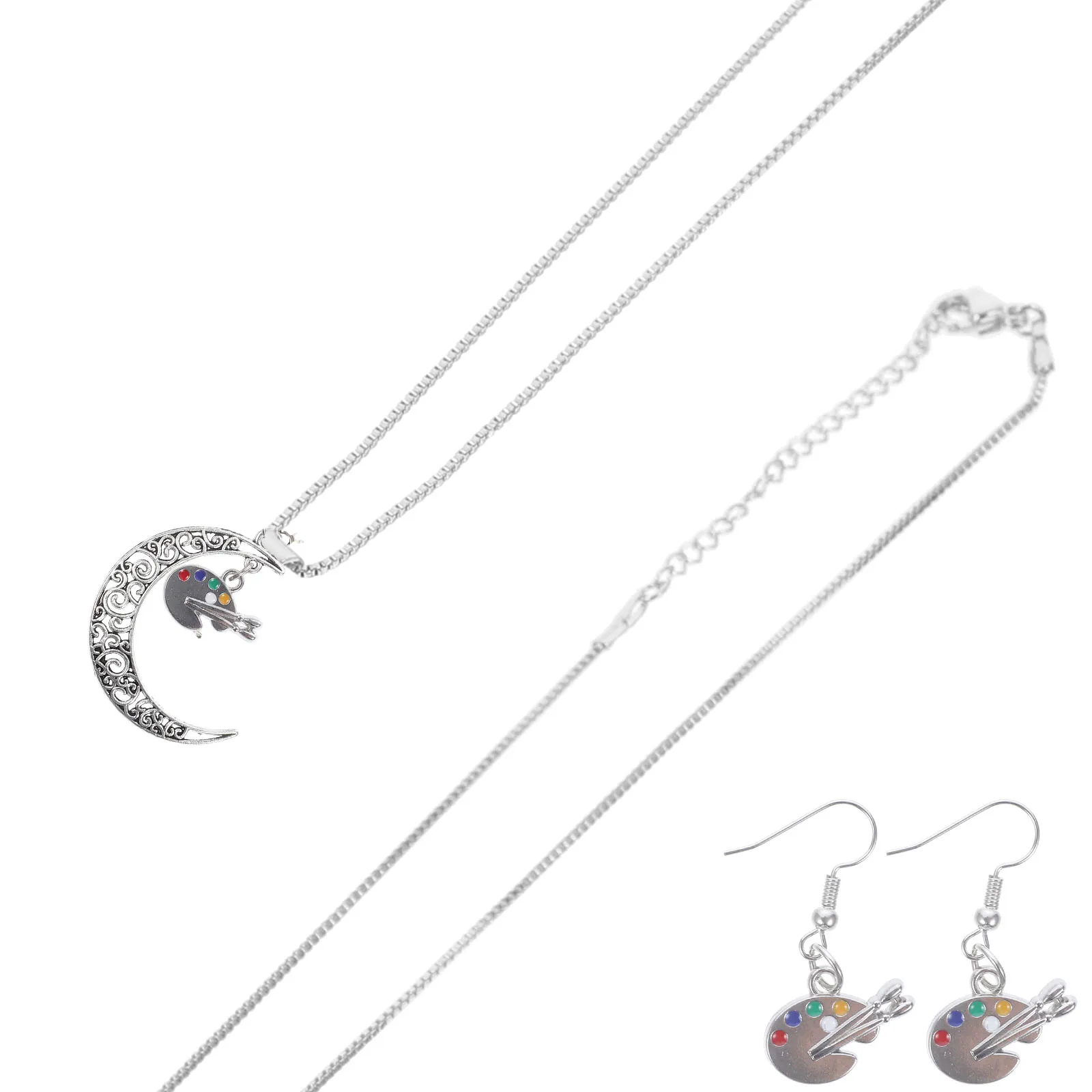 Necklace Earring Crystal Trendy Wedding Bride Palette Earrings Necklace Girls Women Jewelry Gift Dangle Palette Pendant
Necklace Earring Crystal Trendy Wedding Bride Palette Earrings Necklace Girls Women Jewelry Gift Dangle Palette Pendant
