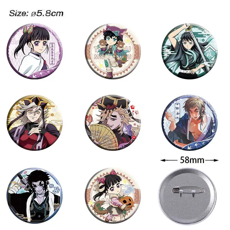 Cute Demon Slayer Round Brooch Badge Anime Cosplay Chibi Character Tanjiro Nezuko Shinobu Clothes Backpack Accessories Gift
Cute Demon Slayer Round Brooch Badge Anime Cosplay Chibi Character Tanjiro Nezuko Shinobu Clothes Backpack Accessories Gift