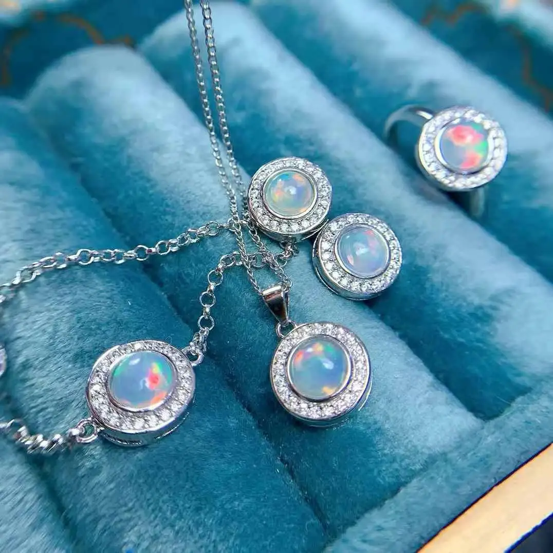 Super Top 100% Natural Real Opal Set 925 Sterling Silver1pc Natural opal Ring,1pc Natural Opal Pendant,2pcs Natural Opal Earring
Super Top 100% Natural Real Opal Set 925 Sterling Silver1pc Natural opal Ring,1pc Natural Opal Pendant,2pcs Natural Opal Earring