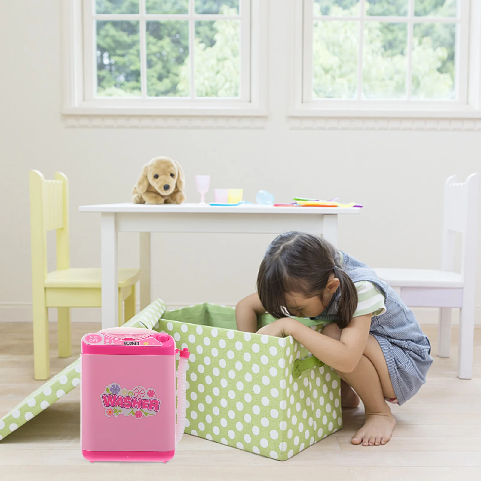 Безопасный и игрушечный прибор, моющийся электрический мини-стиральный прибор для детей 
Безопасный и игрушечный прибор, моющийся электрический мини-стиральный прибор для детей