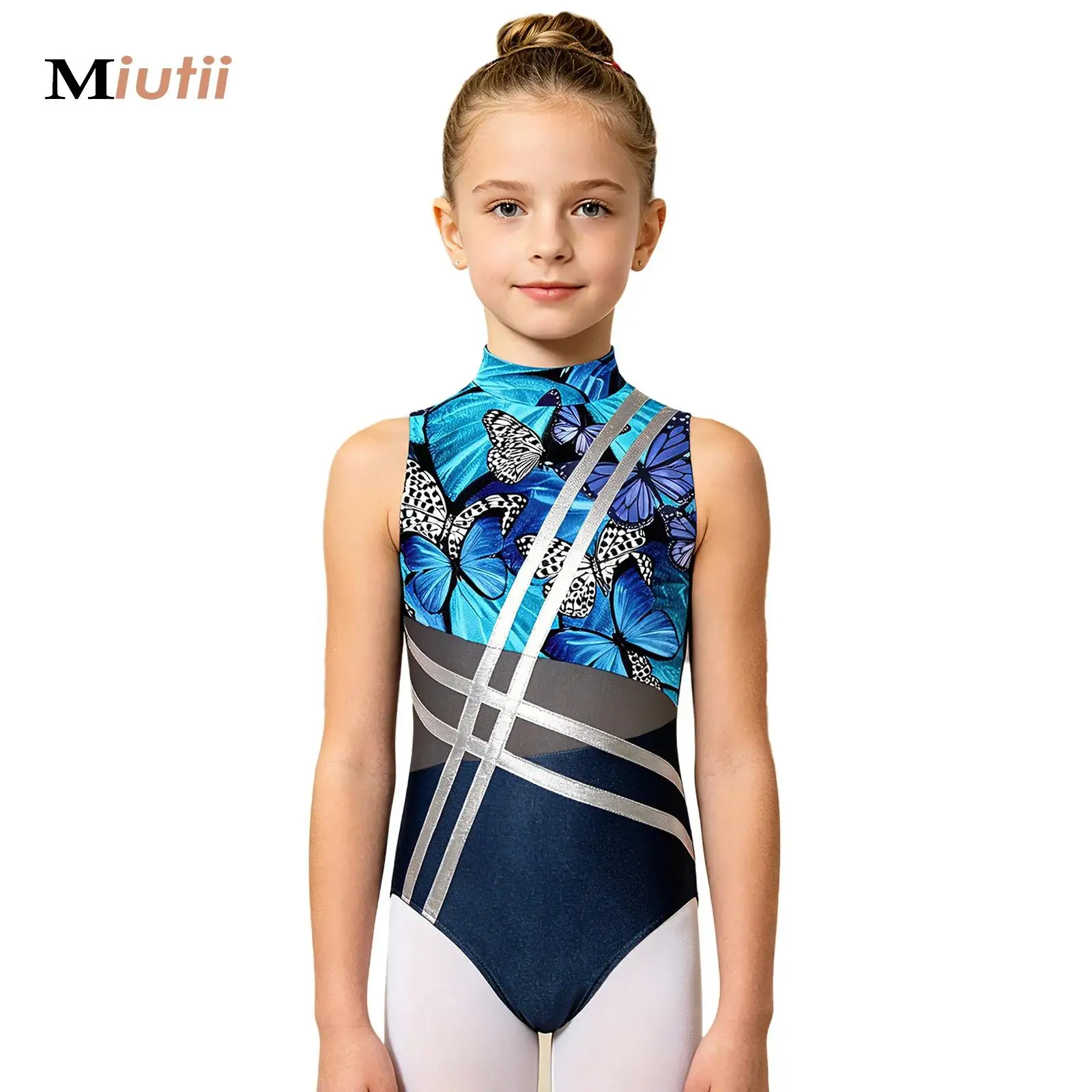 Girls Butterfly Printed Gymnastics Leotard Shiny Rhinestone Bodysuit for Tango Ballet Latin Dance Party Performance Competition
Girls Butterfly Printed Gymnastics Leotard Shiny Rhinestone Bodysuit for Tango Ballet Latin Dance Party Performance Competition