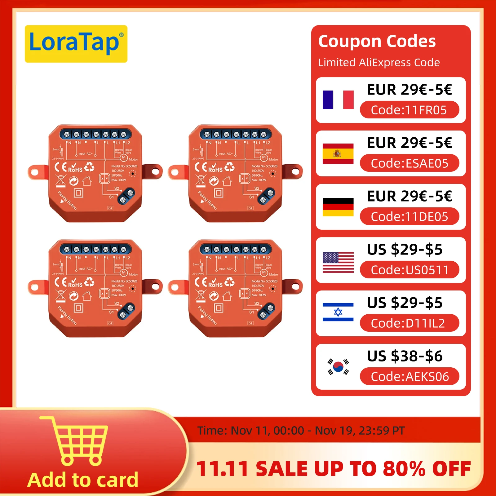 LoraTap ZigBee Shutter Switch Module For Electric Motorized Curtain Blind Tuya Smart Life Roller Alexa Google Home ZigBee2MQTT
LoraTap ZigBee Shutter Switch Module For Electric Motorized Curtain Blind Tuya Smart Life Roller Alexa Google Home ZigBee2MQTT