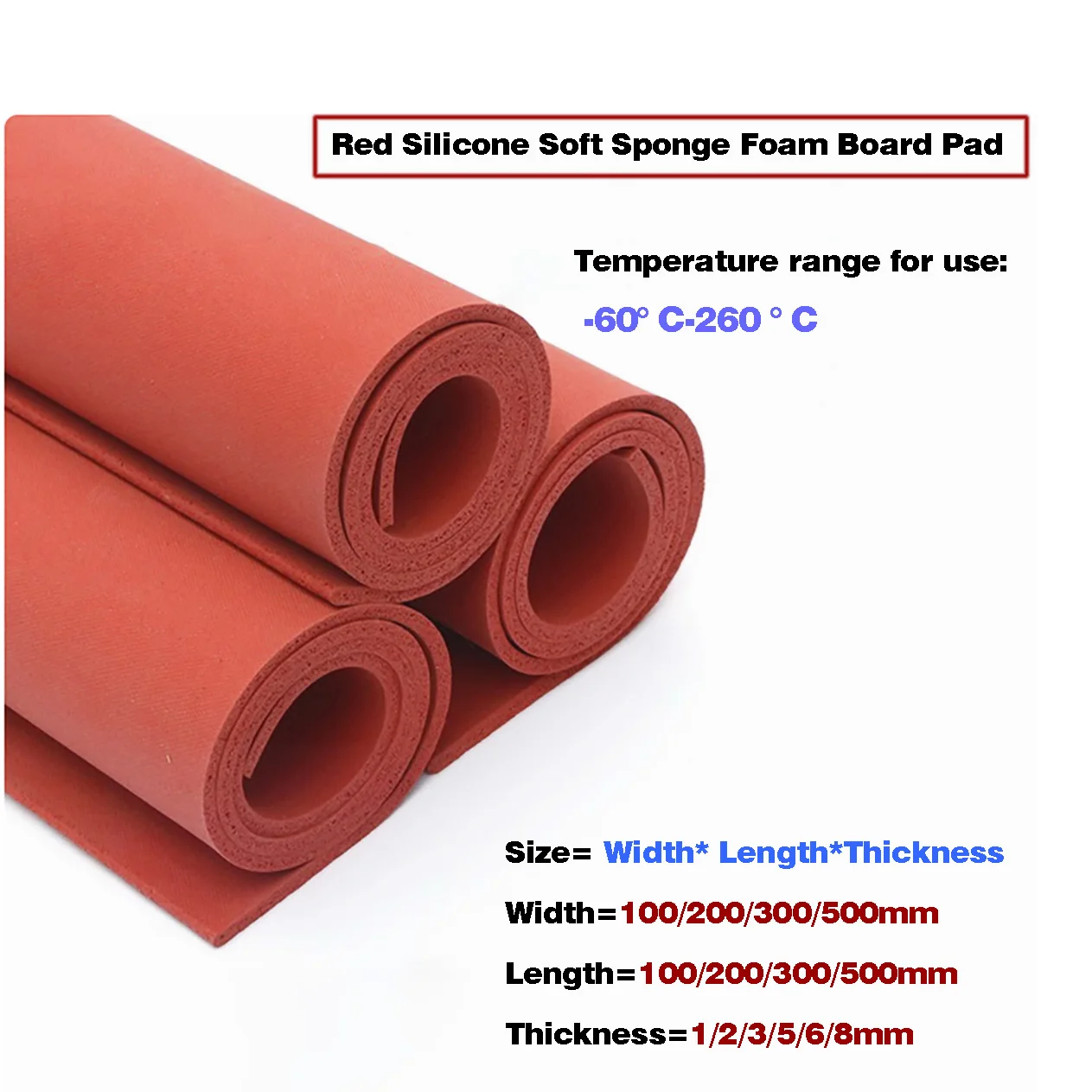 1Pcs Pressing Mat Laminating machine Red Silicone Pad Soft Sponge Foam Board High Temperature Resistant Pad
1Pcs Pressing Mat Laminating machine Red Silicone Pad Soft Sponge Foam Board High Temperature Resistant Pad