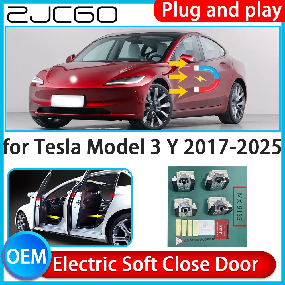 ZJCGO for Tesla Model 3 Y 2017-2025 Auto Pull Car Soft Close Kit Door Power Latch Electric Door Catch Soft Closing Assist
ZJCGO for Tesla Model 3 Y 2017-2025 Auto Pull Car Soft Close Kit Door Power Latch Electric Door Catch Soft Closing Assist