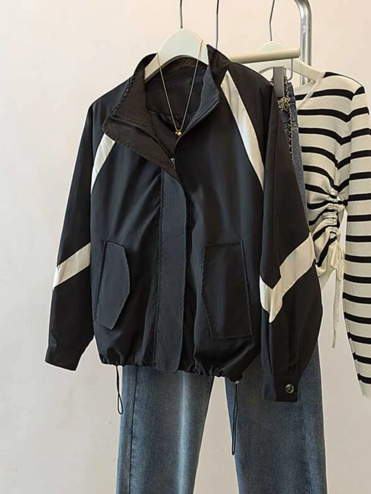 Loose Bla Women's Jaet Spring Faion plus Size Small Figure Friendly High-End Feel ort Coat Commute Sle Zipper Closure
Loose Bla Women's Jaet Spring Faion plus Size Small Figure Friendly High-End Feel ort Coat Commute Sle Zipper Closure