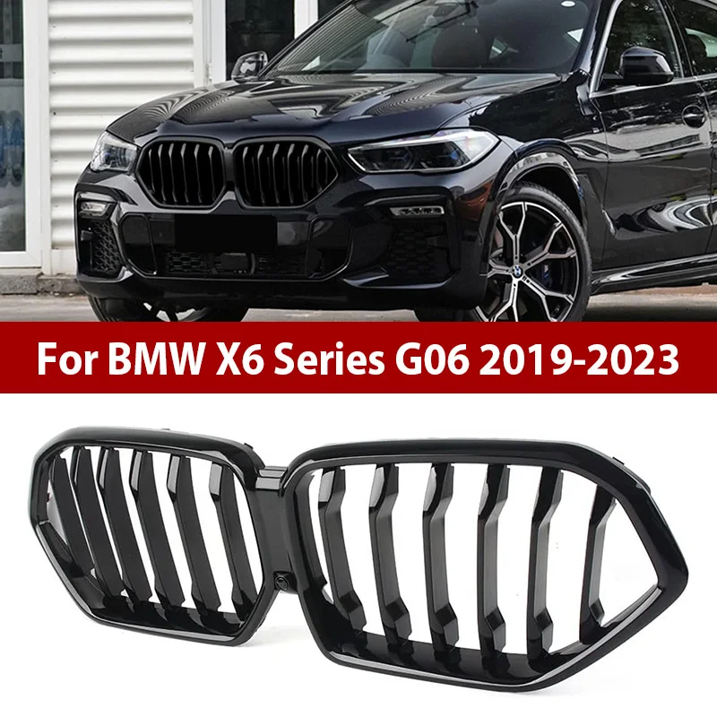 For BMW X6 Series G06 2019-2023 Car Front Bumper Kidney Grill Single Double Slat ABS Replacement Racing Grille Auto Accessories
For BMW X6 Series G06 2019-2023 Car Front Bumper Kidney Grill Single Double Slat ABS Replacement Racing Grille Auto Accessories