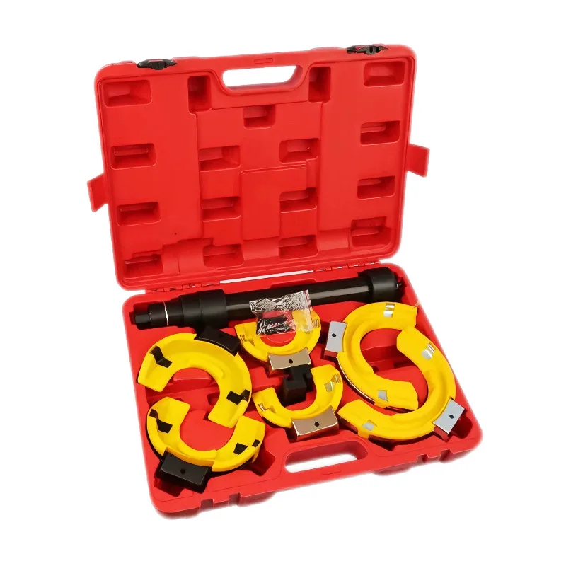 Macpherson Universal Interchangeable Strut Spring Compressor Kit Steel Fork Coil Extractor Tool Set for Cars and BMWs
Macpherson Universal Interchangeable Strut Spring Compressor Kit Steel Fork Coil Extractor Tool Set for Cars and BMWs