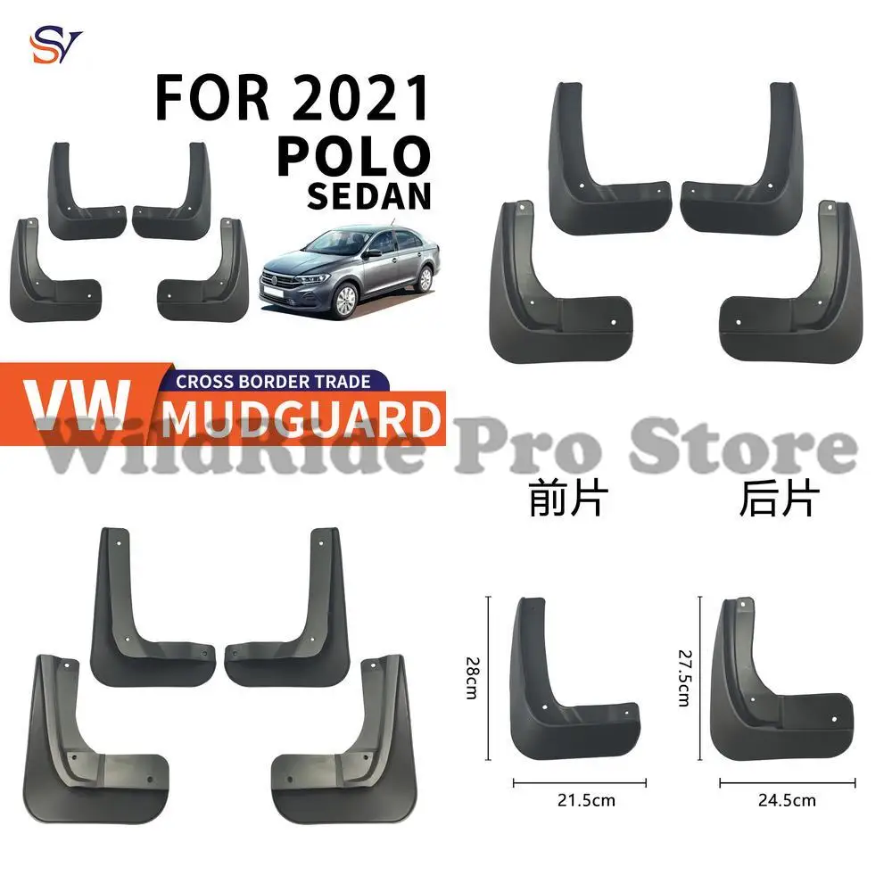 Front & Rear Mud Flaps for 2021 Volkswagen Polo Sedan Tires Easy Installation PP Soft Rubber Protection
Front & Rear Mud Flaps for 2021 Volkswagen Polo Sedan Tires Easy Installation PP Soft Rubber Protection