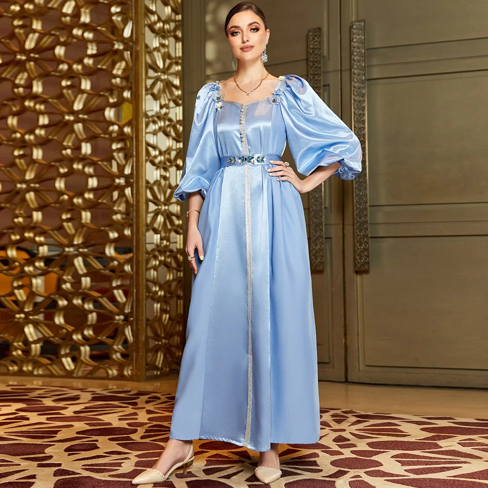 Марокканский Caftan роскошное 2024 искусственное вечернее атласное элегантное платье с рукавами-фонариками бриллианты абайя мусульманские платья Рамадан для женщин
Марокканский Caftan роскошное 2024 искусственное вечернее атласное элегантное платье с рукавами-фонариками бриллианты абайя мусульманские платья Рамадан для женщин