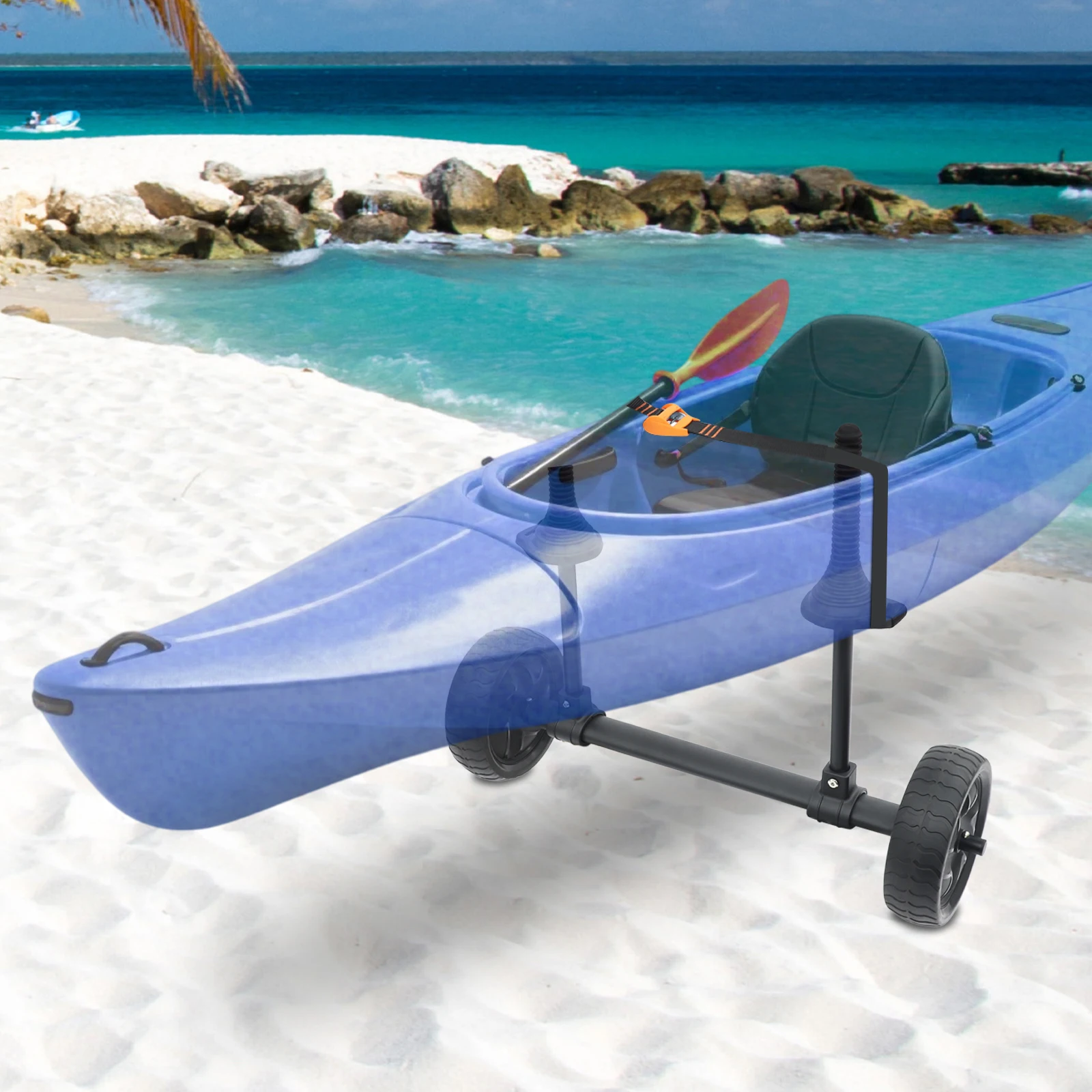 Black Canoe Transport Cart, Adjustable Kayak Cart, Detachable Canoe Transport Cart
Black Canoe Transport Cart, Adjustable Kayak Cart, Detachable Canoe Transport Cart