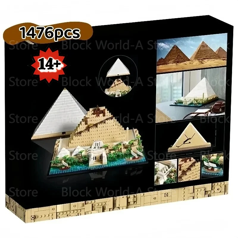 In stock Great Pyramid of Giza Building Blocks 21058 - Ancient Egypt Architecture Model Toy for Adults 1476Pcs
In stock Great Pyramid of Giza Building Blocks 21058 - Ancient Egypt Architecture Model Toy for Adults 1476Pcs