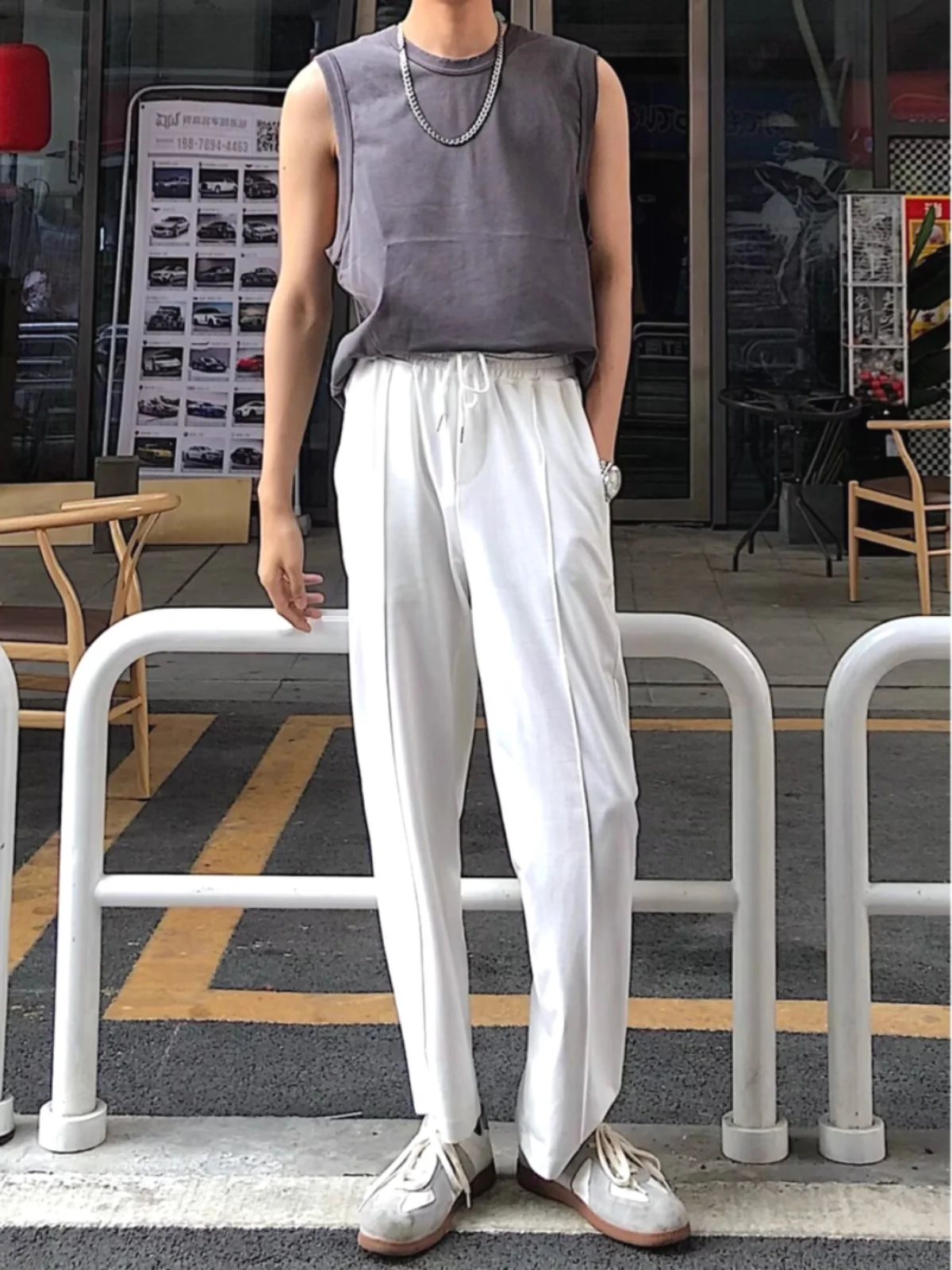 American High Street Men's Casual Pants Loose Fit Low Waist Long Trousers Spor Sle Dstring Elastic Leisure Trousers
American High Street Men's Casual Pants Loose Fit Low Waist Long Trousers Spor Sle Dstring Elastic Leisure Trousers