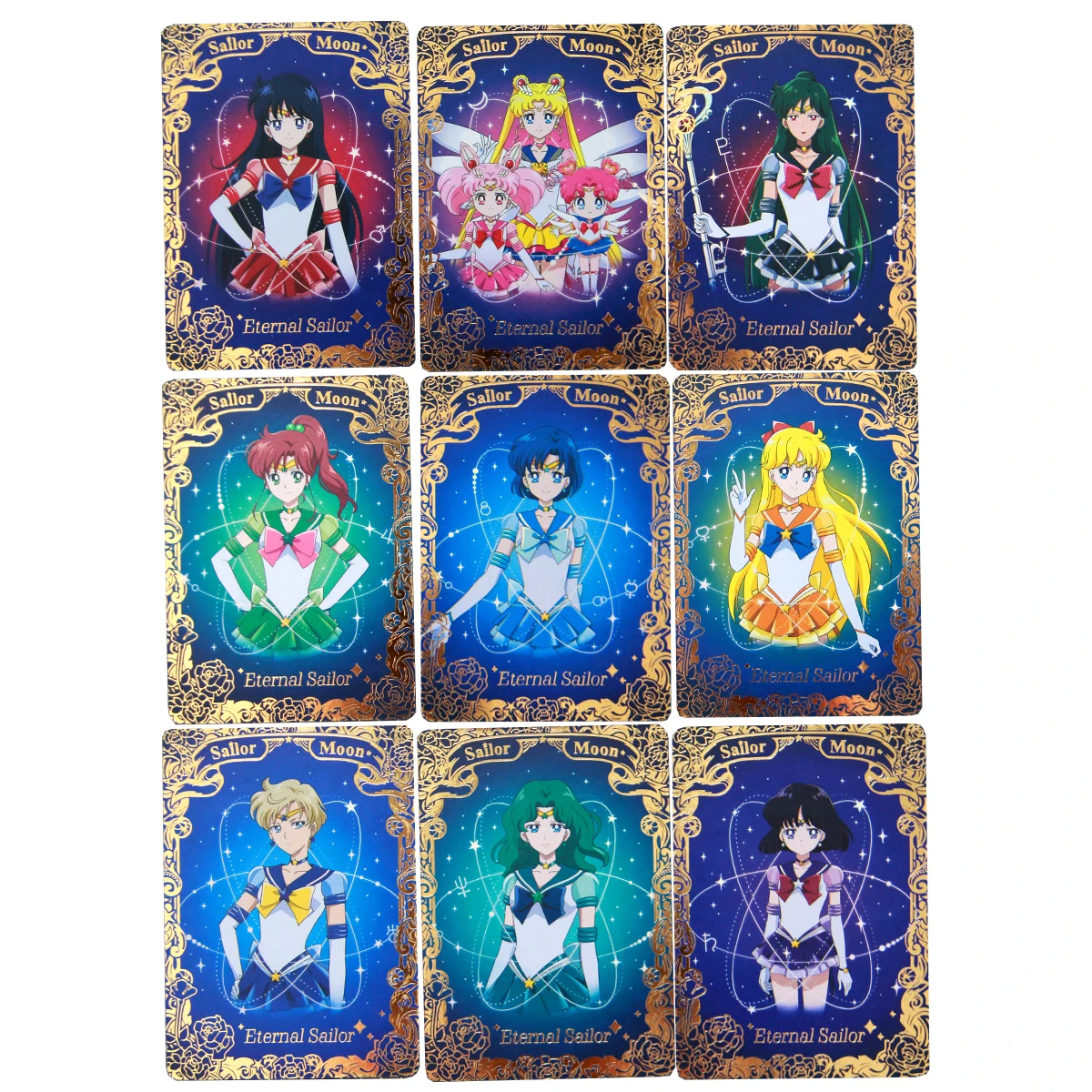 10Pcs/set Diy Tsukino Usagi Hino Rei Mizuno Ami Collection Card Color Flash Gold Hot Kino Makoto Anime Card Gift Toys
10Pcs/set Diy Tsukino Usagi Hino Rei Mizuno Ami Collection Card Color Flash Gold Hot Kino Makoto Anime Card Gift Toys