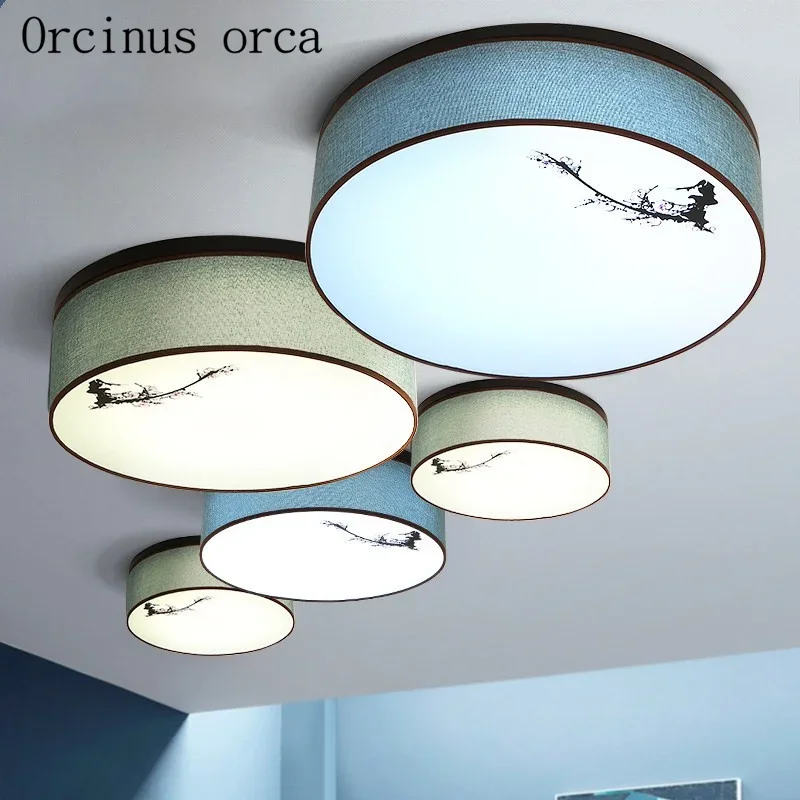 New Chinese style circular cloth art ceiling lamp living room bedroom study simple modern ceiling lamp free shipping
New Chinese style circular cloth art ceiling lamp living room bedroom study simple modern ceiling lamp free shipping