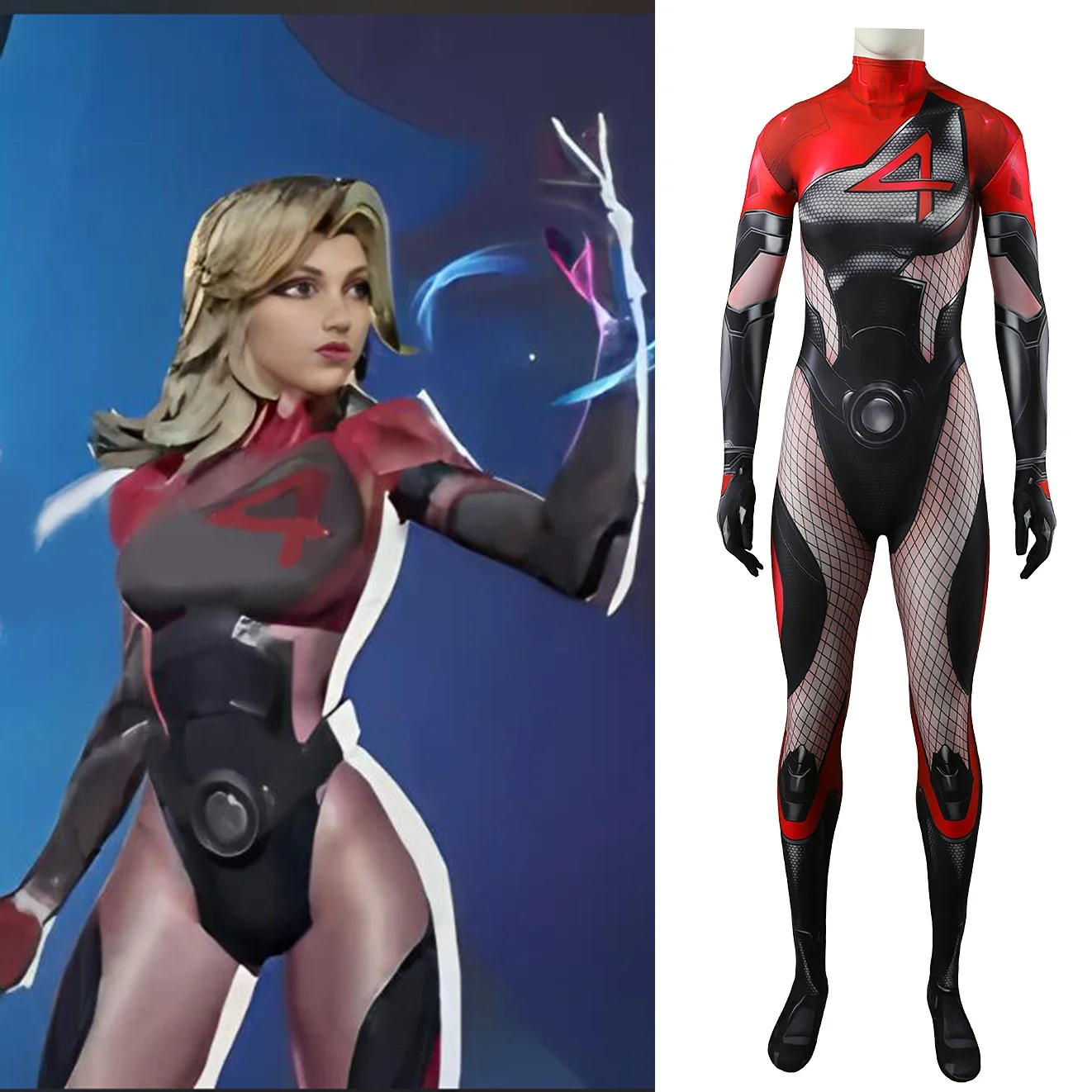 Fantastic Four Cosplay Invisible Woman Costume Susan Storm Richards Spandex Bodysuit Zentai Outfits Halloween Costume for Adult
Fantastic Four Cosplay Invisible Woman Costume Susan Storm Richards Spandex Bodysuit Zentai Outfits Halloween Costume for Adult