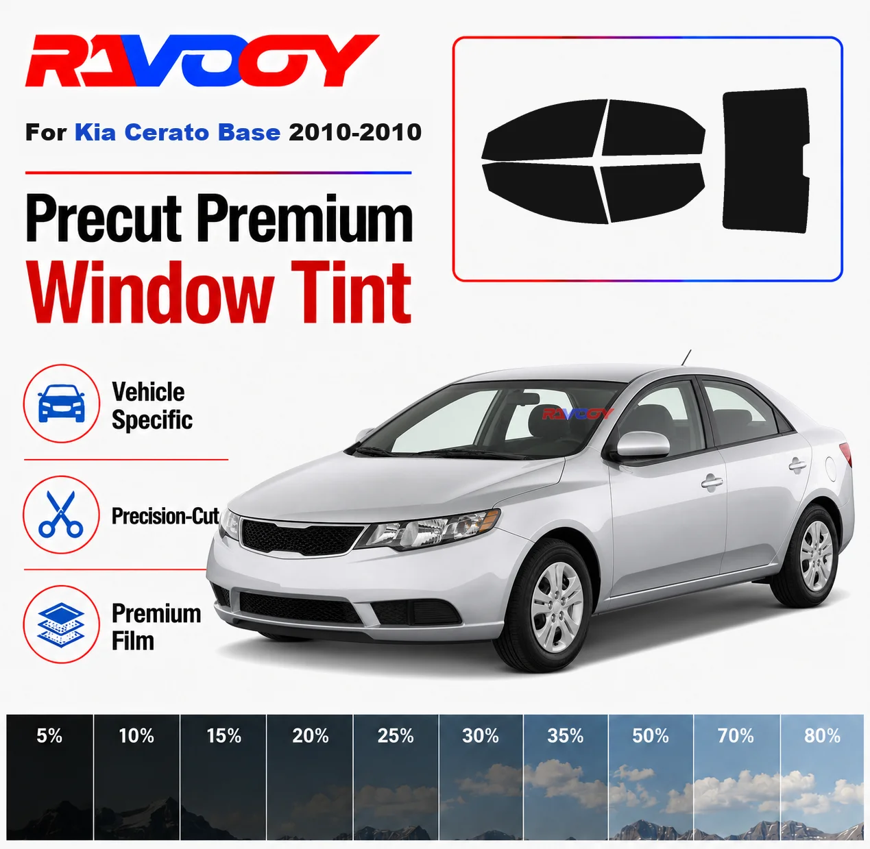 Premium Precut Window Tint Kit Front Rear Windows Rear Windshield For Kia Cerato Base 2010-2010 Complete Set Nano Ceramic Film
Premium Precut Window Tint Kit Front Rear Windows Rear Windshield For Kia Cerato Base 2010-2010 Complete Set Nano Ceramic Film