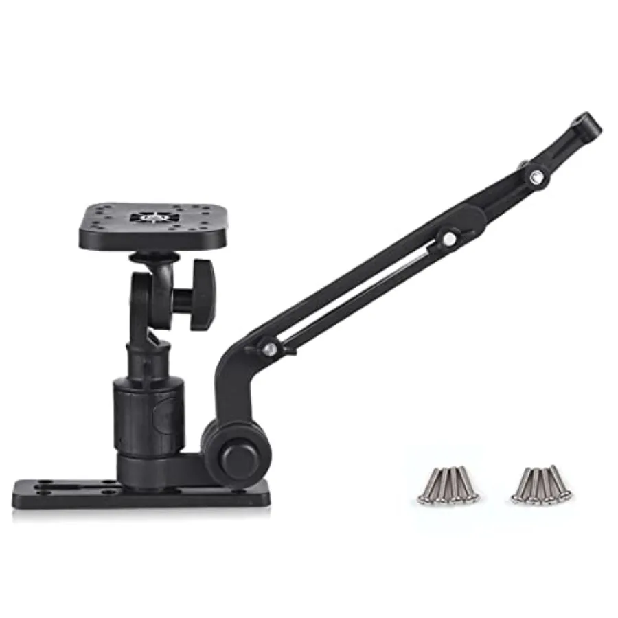 Universal Kayak Fish Finder Mount for marine electronics: aluminum alloy, black, telescoping 360 swivel arm with portable base
Universal Kayak Fish Finder Mount for marine electronics: aluminum alloy, black, telescoping 360 swivel arm with portable base