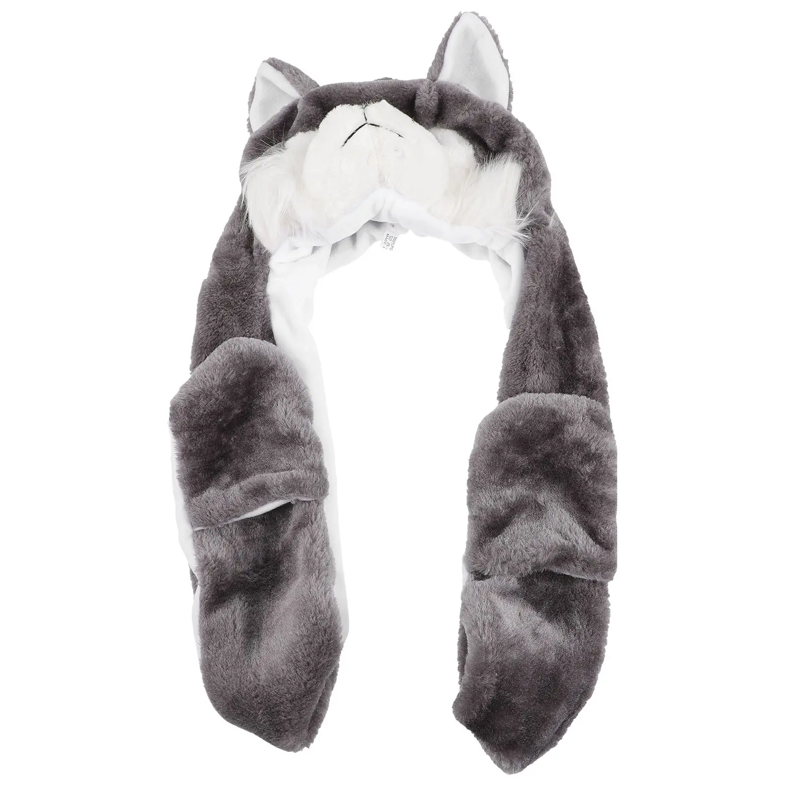 Warm Hat Thermal Hoodie Cute Animal Design Scarf Mittens Set Polyester Long Claws Pockets Stylish Durable Hat
Warm Hat Thermal Hoodie Cute Animal Design Scarf Mittens Set Polyester Long Claws Pockets Stylish Durable Hat