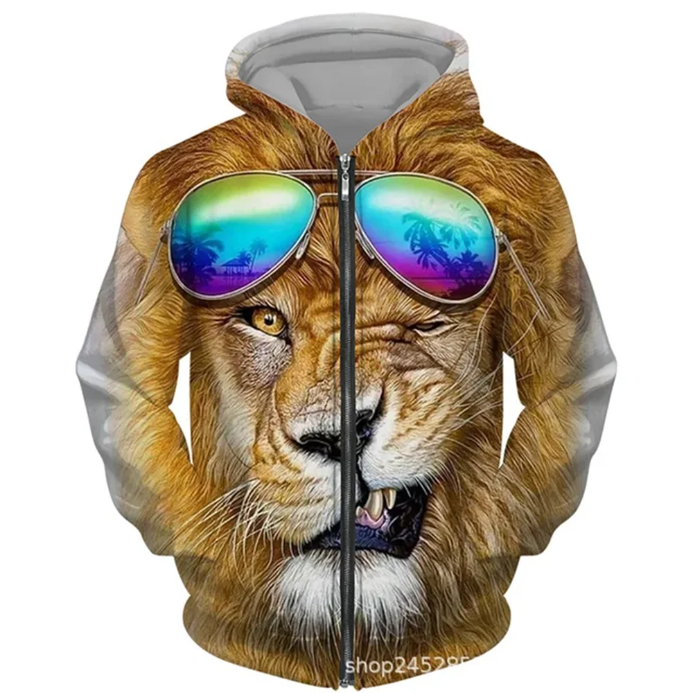 Men Hooded zipper Animal Tiger lion Graphic 3D printing Casual Oversize loose Comfortable fashion trend hooded Clothing tops
Men Hooded zipper Animal Tiger lion Graphic 3D printing Casual Oversize loose Comfortable fashion trend hooded Clothing tops