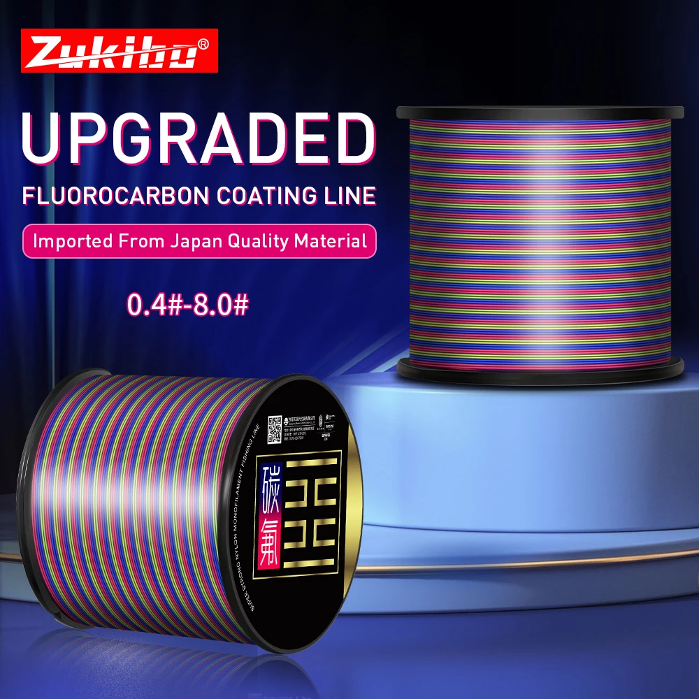 ZUKIBO Multicolor Monofilament Line 500M Fluorocarbon Nano Coating High Abrasion Resistance Nylon Mono Super Strong Fishing Line
ZUKIBO Multicolor Monofilament Line 500M Fluorocarbon Nano Coating High Abrasion Resistance Nylon Mono Super Strong Fishing Line