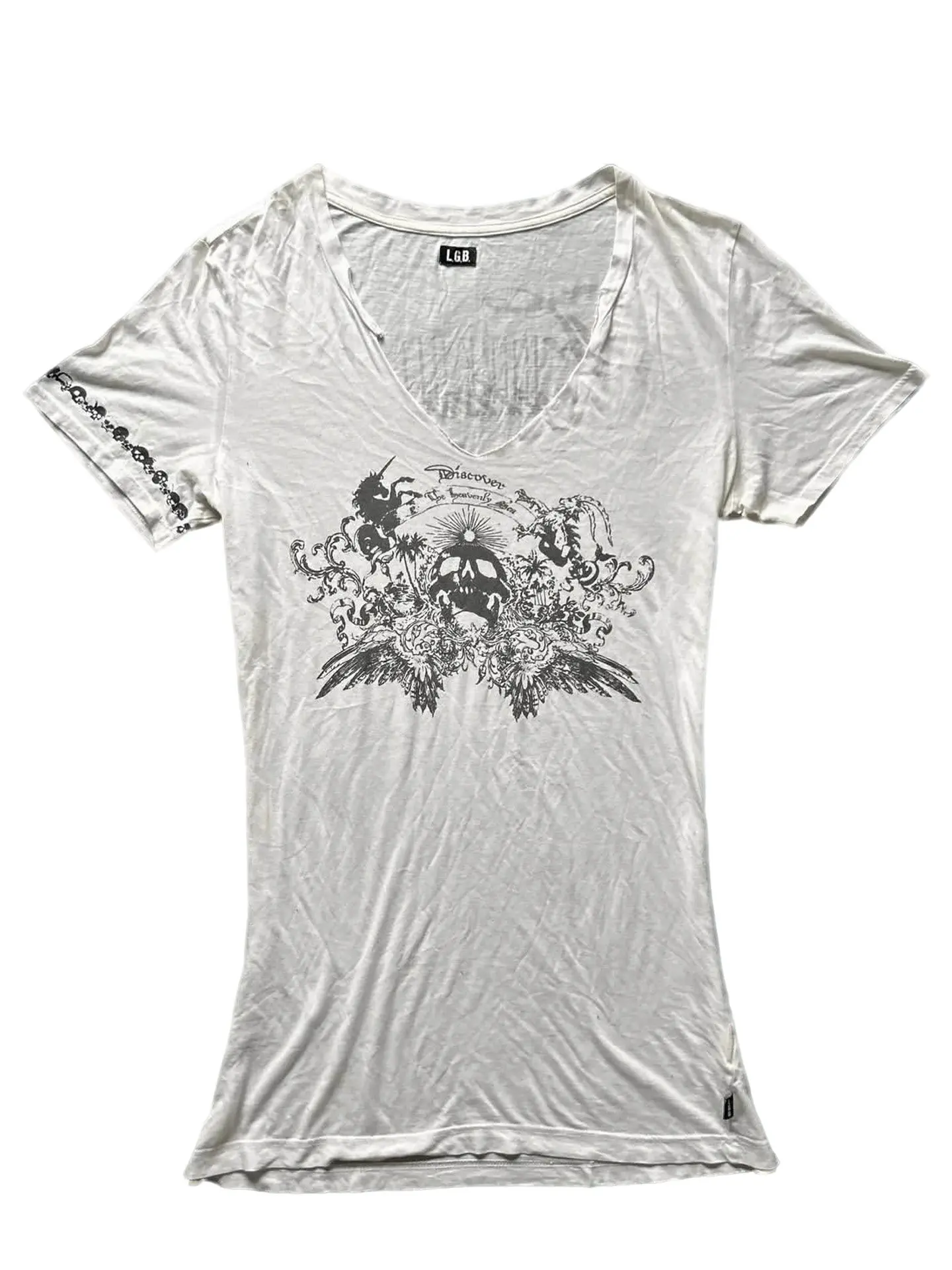 LGB Visual Initial Printed Pattern Short Sleeve T-Shirt
LGB Visual Initial Printed Pattern Short Sleeve T-Shirt