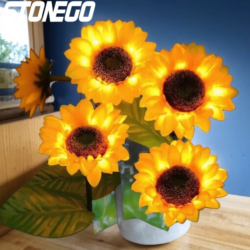 Solar Powered Sunflower Lights Waterproof Outdoor Garden Decor Backyard Landscape Lighting Flower Bed Pathway Lighting
Solar Powered Sunflower Lights Waterproof Outdoor Garden Decor Backyard Landscape Lighting Flower Bed Pathway Lighting
