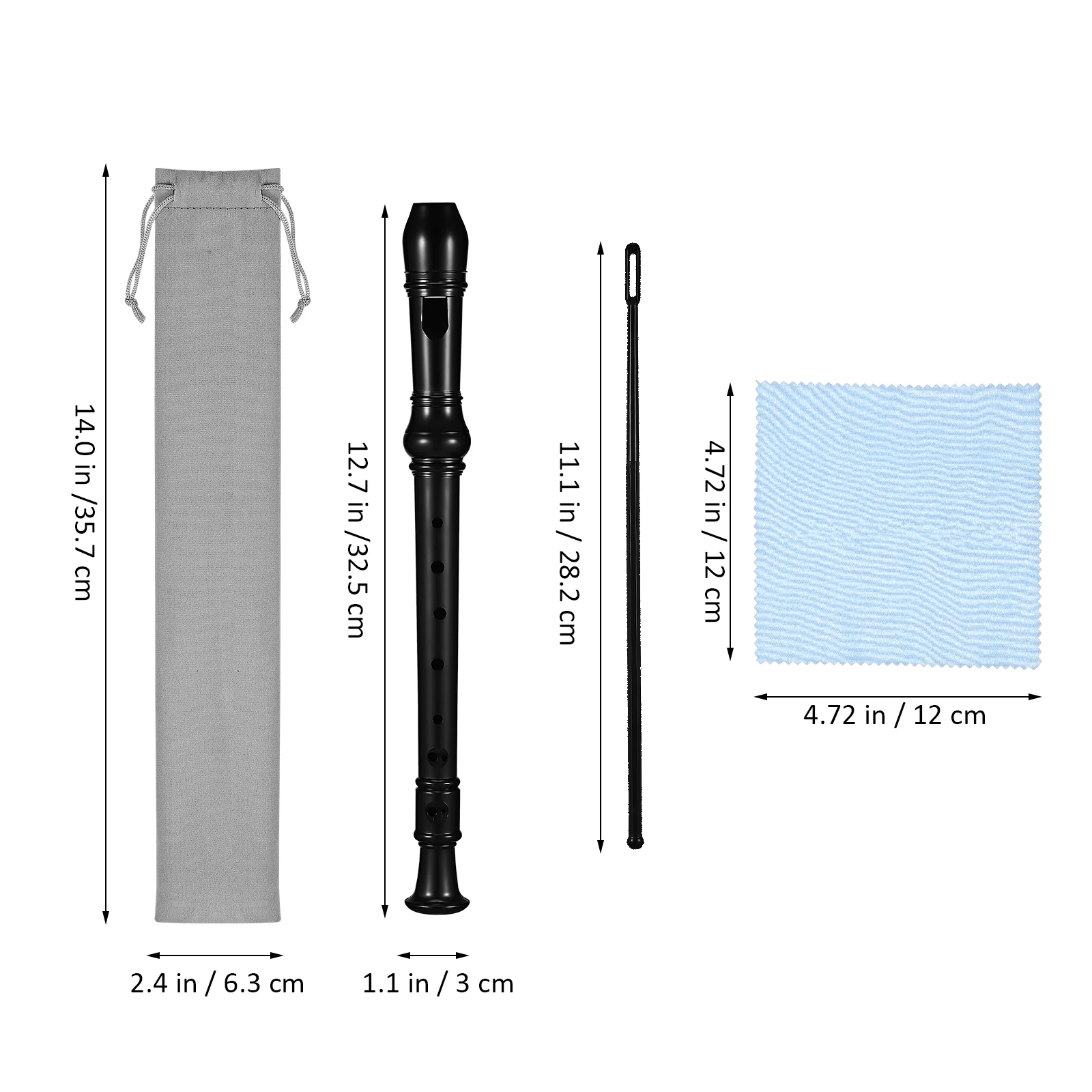 8 Hole Recorder Set Black Flute Cleaning Rod Sheet Music Velvet Bag Teens Beginners Musical Instruments Soprano Flute
8 Hole Recorder Set Black Flute Cleaning Rod Sheet Music Velvet Bag Teens Beginners Musical Instruments Soprano Flute