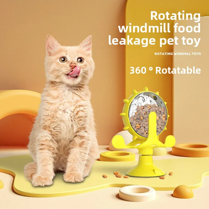 New Cat Leaker Kitten Self-hi Slow Food Windmill Turntable Toy Cat Stick Pet Supplies
New Cat Leaker Kitten Self-hi Slow Food Windmill Turntable Toy Cat Stick Pet Supplies