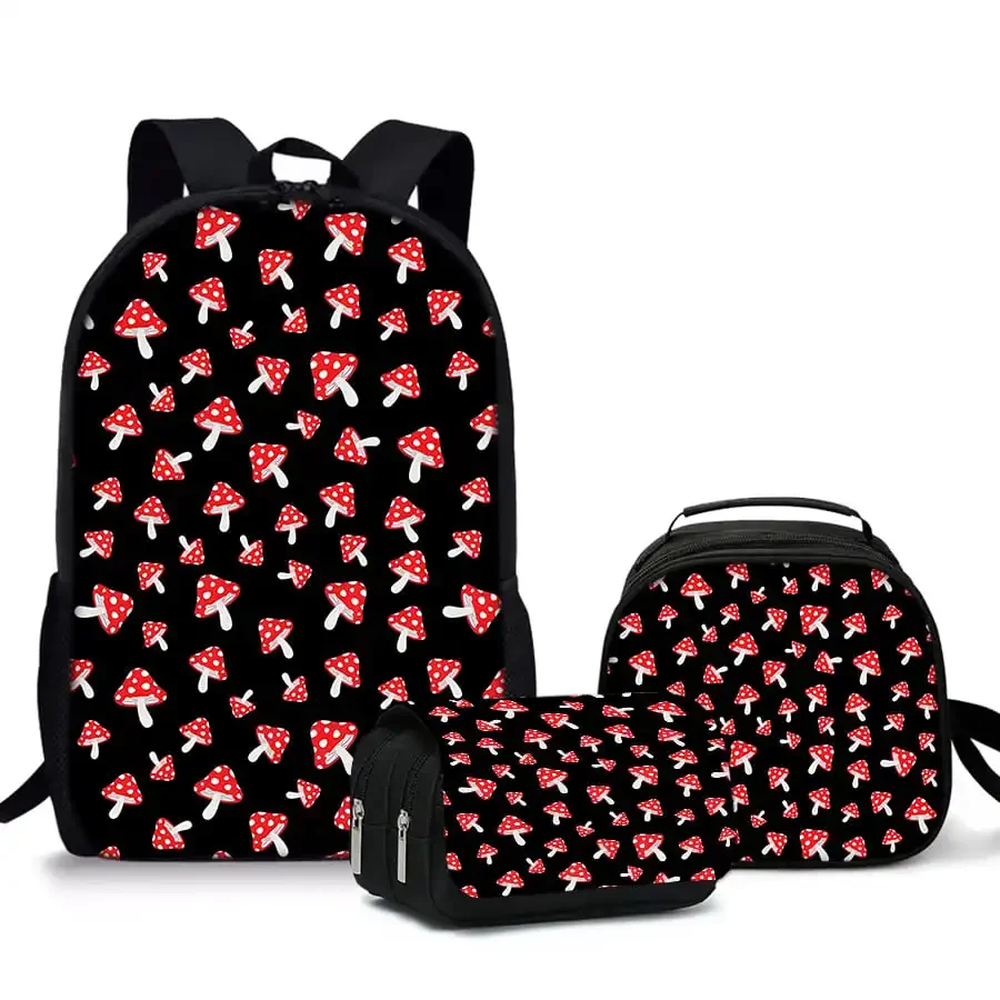 3 Pcs Set Mushroom Lunch Bags ,Flip Pencil Bags ,School Bags For Boy And Girls Best Gifts 3D Cartoon Backpack For Children
3 Pcs Set Mushroom Lunch Bags ,Flip Pencil Bags ,School Bags For Boy And Girls Best Gifts 3D Cartoon Backpack For Children