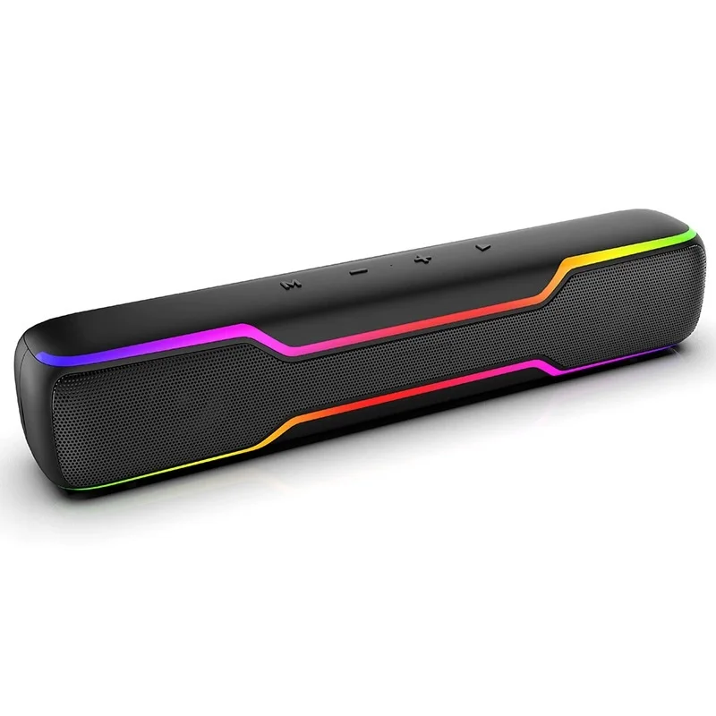 Новый настольный длинный бар, двойной 8 Вт, низкий уровень шума Ba RGB, радужная подсветка, Bluetooth-динамик
Новый настольный длинный бар, двойной 8 Вт, низкий уровень шума Ba RGB, радужная подсветка, Bluetooth-динамик
