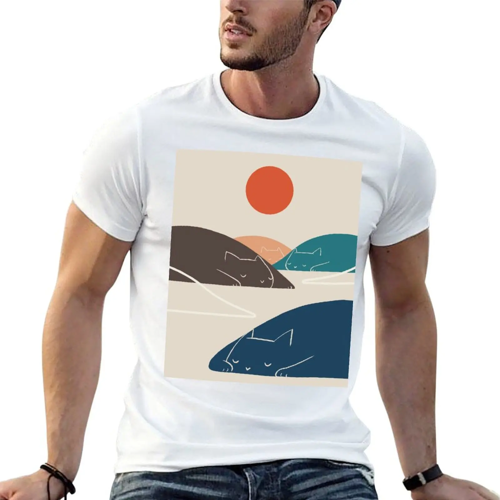 Cat Landscape art No.1 T-Shirt Modern Style Print T-Shirt
Cat Landscape art No.1 T-Shirt Modern Style Print T-Shirt