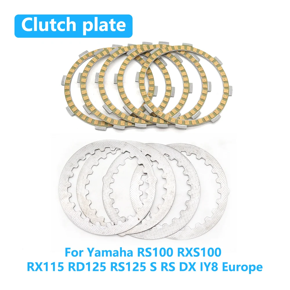 For Yamaha RS100 RXS100 RX115 RD125 RS125 S RS DX IY8 Europe Motorcycle Clutch Plate Steel Plate Friction Disc Kits Accessories
For Yamaha RS100 RXS100 RX115 RD125 RS125 S RS DX IY8 Europe Motorcycle Clutch Plate Steel Plate Friction Disc Kits Accessories
