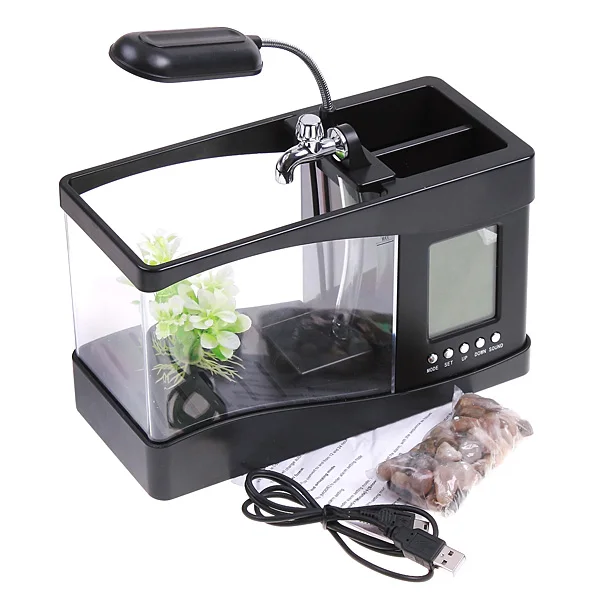 Amaz Hot Sale Desktop Usb Mini Fish tank Aquarium With Running Water
Amaz Hot Sale Desktop Usb Mini Fish tank Aquarium With Running Water