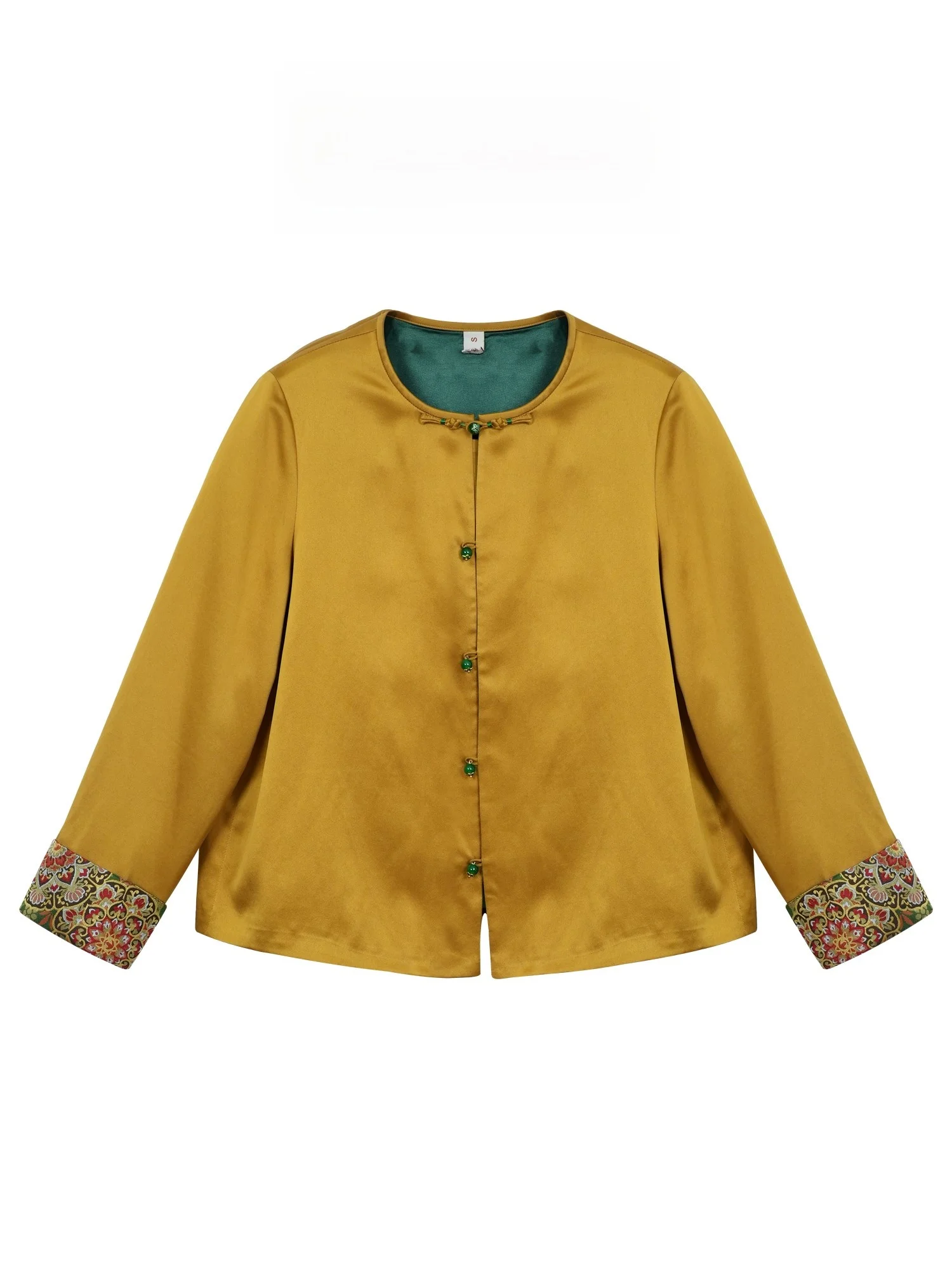 Mengsi Home Heavy Satin 40 Momme Silk Xiangyun Cloth Long Sve Jaet Autumn Winter Sle Chinese Traditional Cheo...
Mengsi Home Heavy Satin 40 Momme Silk Xiangyun Cloth Long Sve Jaet Autumn Winter Sle Chinese Traditional Cheo...