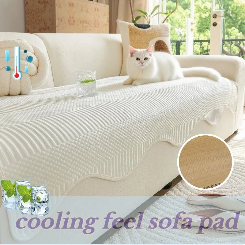 Summer Breathable Cooling Feel Sofa Cushion Universal L-shape Corner Couch Pad Non-slip Ice Silk Sofa Cover Towel Home Decor쇼파패드
Summer Breathable Cooling Feel Sofa Cushion Universal L-shape Corner Couch Pad Non-slip Ice Silk Sofa Cover Towel Home Decor쇼파패드