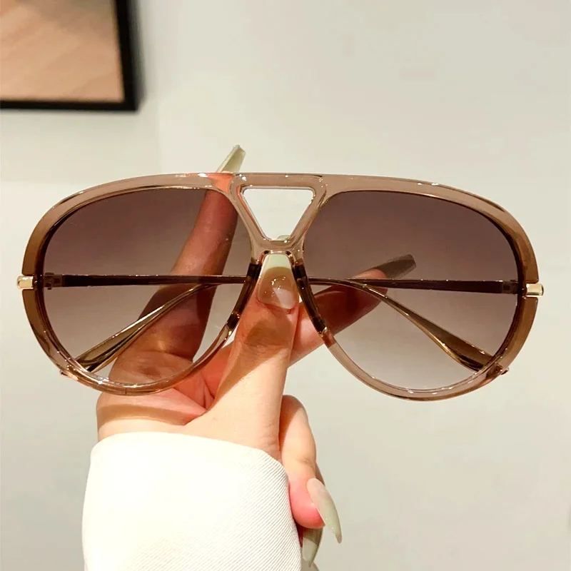 KAMMPT Oversized Pilot Sunglasses 2025 New in Vintage Double Bridge Sun Glasses Women Trendy Luxury Brand Design Outdoor Shades
KAMMPT Oversized Pilot Sunglasses 2025 New in Vintage Double Bridge Sun Glasses Women Trendy Luxury Brand Design Outdoor Shades
