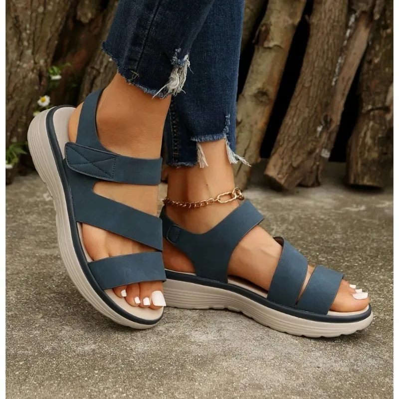 Women Casual Sandals Comfortable Soft Slippers Wedge Platform Sandals Female Retro Flat Platform Open Toe Outdoor Beach Shoes
Women Casual Sandals Comfortable Soft Slippers Wedge Platform Sandals Female Retro Flat Platform Open Toe Outdoor Beach Shoes
