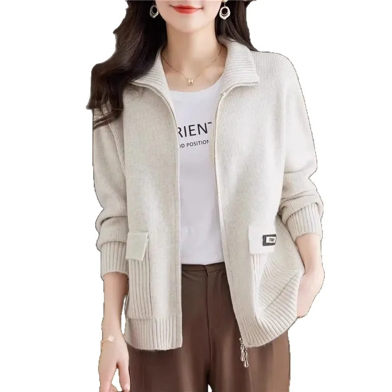 Explosions Mother Sweater Women's Autumn Winter New Zipper Cardigan Coat Female Jacket Loose Wool Sweater Thick Knitwear Top
Explosions Mother Sweater Women's Autumn Winter New Zipper Cardigan Coat Female Jacket Loose Wool Sweater Thick Knitwear Top