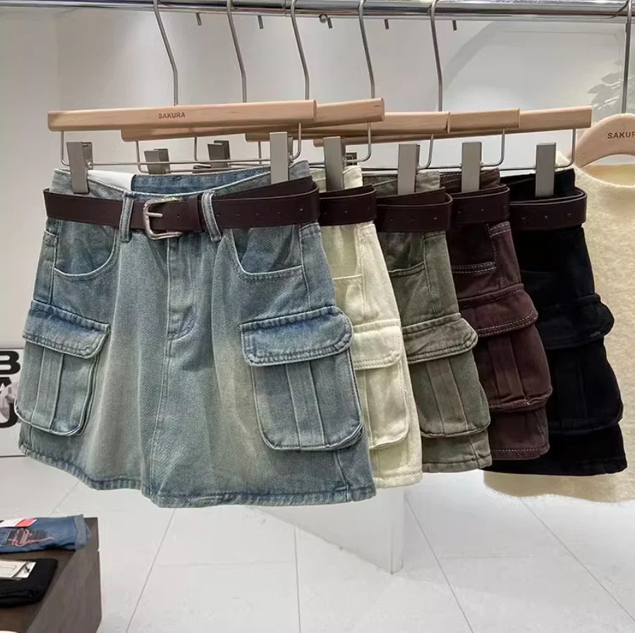 New Fashion Casual Retro High Waist Denim Solid Color Slim Fit Button Fly Above Knee Mini A-line Skirt For Women,5 Colors
New Fashion Casual Retro High Waist Denim Solid Color Slim Fit Button Fly Above Knee Mini A-line Skirt For Women,5 Colors