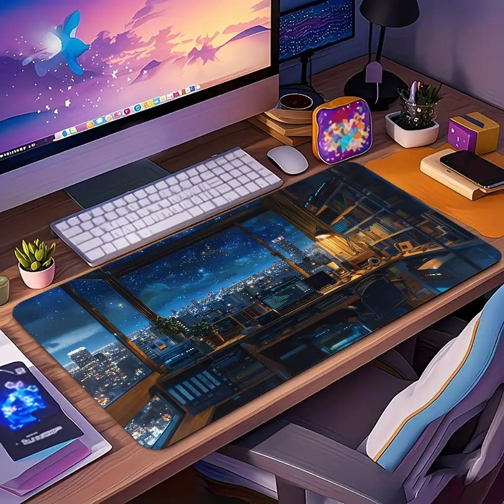 Urban Night Scenery large mouse pad desk pad rubber anti-slip edge locking office mat pc accessories gaming mats Computer Desks
Urban Night Scenery large mouse pad desk pad rubber anti-slip edge locking office mat pc accessories gaming mats Computer Desks