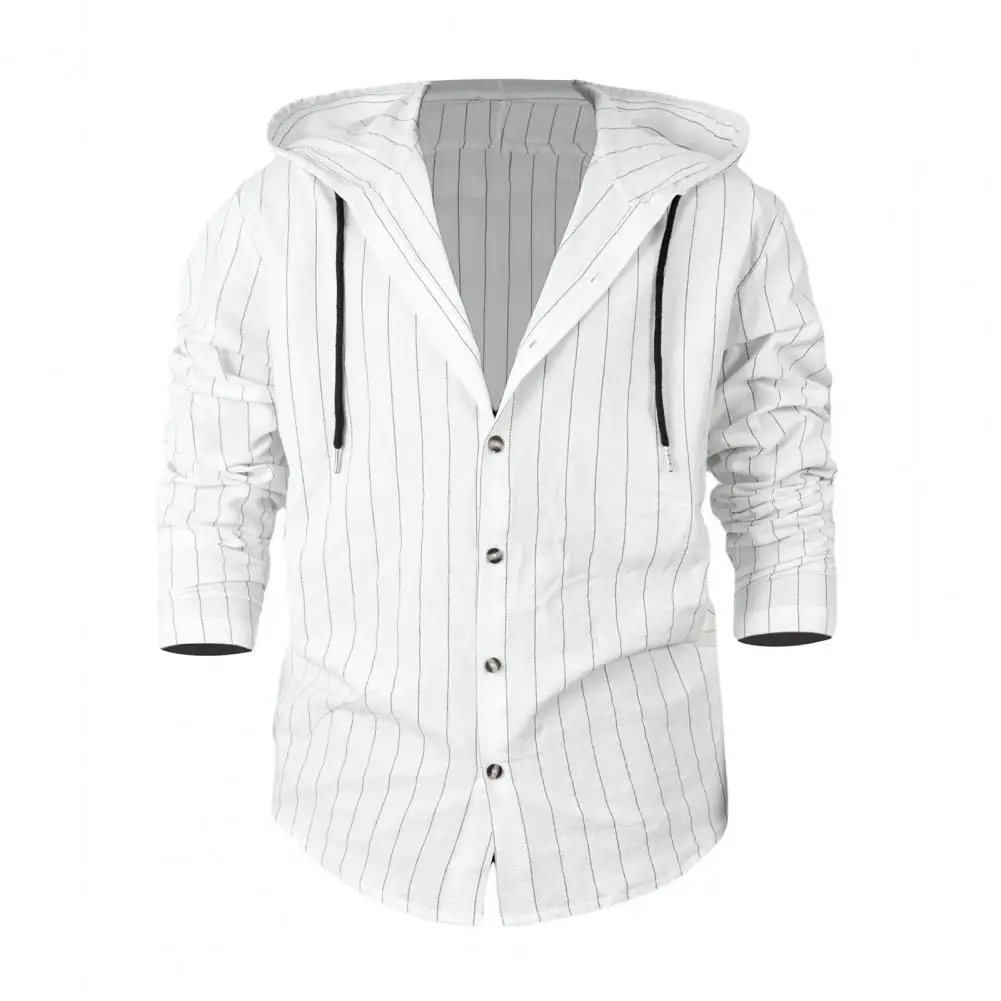 Men Linen Shirt Men's Striped Hooded Linen Shirt Casual Long Sleeve Button Down for Fall Vacation Street Wear Fashionable Men
Men Linen Shirt Men's Striped Hooded Linen Shirt Casual Long Sleeve Button Down for Fall Vacation Street Wear Fashionable Men