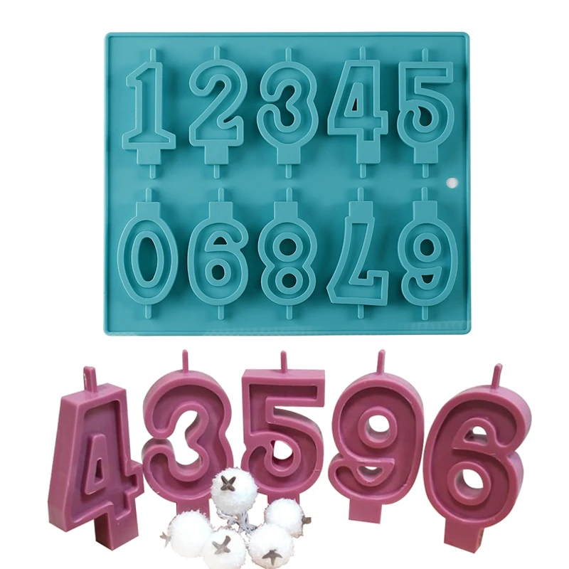 3D Arabic Number Birthday Candle Silicone Mold DIY Making Fondant Cake Chocolate Candy Mould Crafts Party Decorating Tool
3D Arabic Number Birthday Candle Silicone Mold DIY Making Fondant Cake Chocolate Candy Mould Crafts Party Decorating Tool