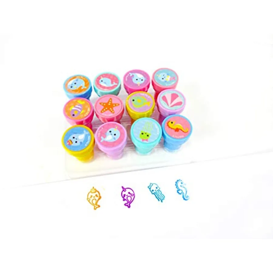 12 Pcs Narwhals Under The Sea Stamp Kit for Self Inking Stamps Gift Easter Basket Filler
12 Pcs Narwhals Under The Sea Stamp Kit for Self Inking Stamps Gift Easter Basket Filler