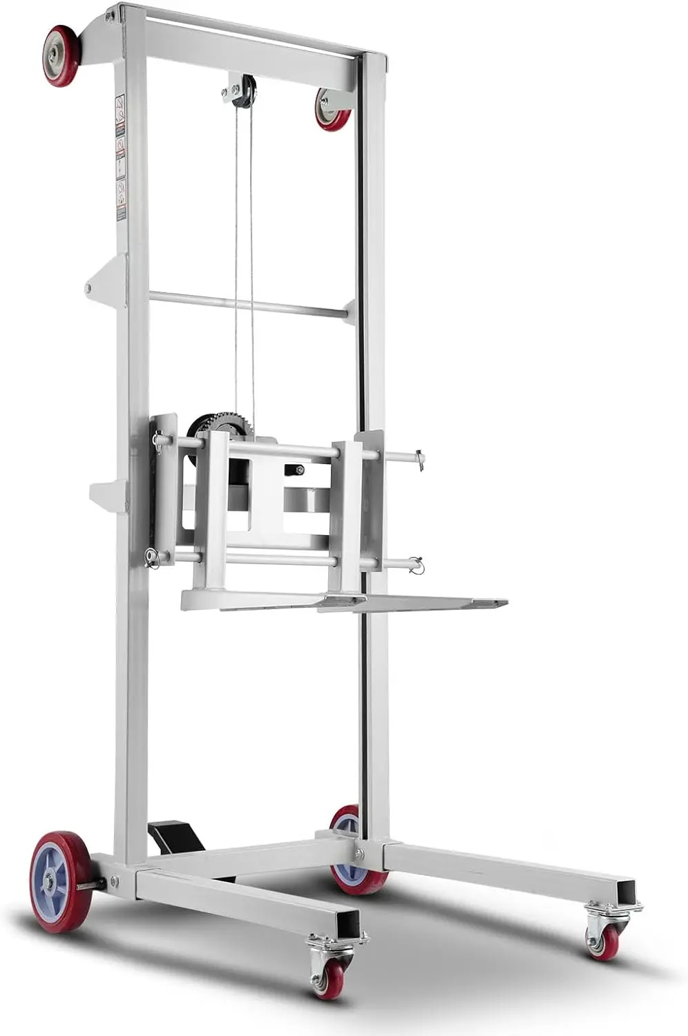 Material Lift Winch Stacker 551 lbs Capacity Heavy Duty Pallet Truck Dolly with Adjustable Forks 6 Wheel System 70 inch Max
Material Lift Winch Stacker 551 lbs Capacity Heavy Duty Pallet Truck Dolly with Adjustable Forks 6 Wheel System 70 inch Max