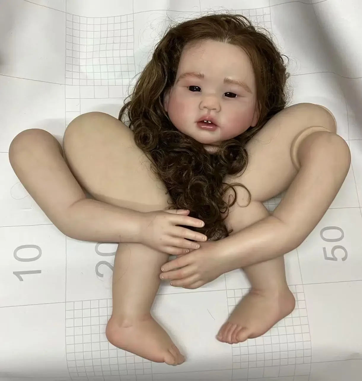DLS Customized Limited Supply 28inch Reborn Baby Doll Amaya With Hand-Rooted Hair DIY Part Painted Kit With Cloth Body
DLS Customized Limited Supply 28inch Reborn Baby Doll Amaya With Hand-Rooted Hair DIY Part Painted Kit With Cloth Body