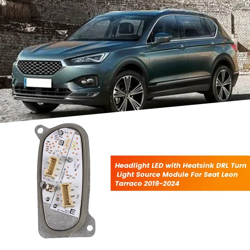 Модуль для автомобильной фары Φ с радиатором для Seat Leon Tarraco 2019-2024 DRL, модуль источника поворота
Модуль для автомобильной фары Φ с радиатором для Seat Leon Tarraco 2019-2024 DRL, модуль источника поворота