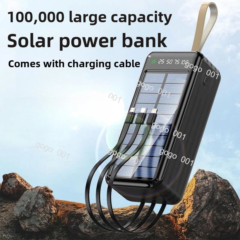 Солнечная батарея емкостью 50000 мАч, быстрая зарядка со встроенными кабелями, выход переменного тока 220 В для кемпинга и путешествий на открытом воздухе 
Солнечная батарея емкостью 50000 мАч, быстрая зарядка со встроенными кабелями, выход переменного тока 220 В для кемпинга и путешествий на открытом воздухе