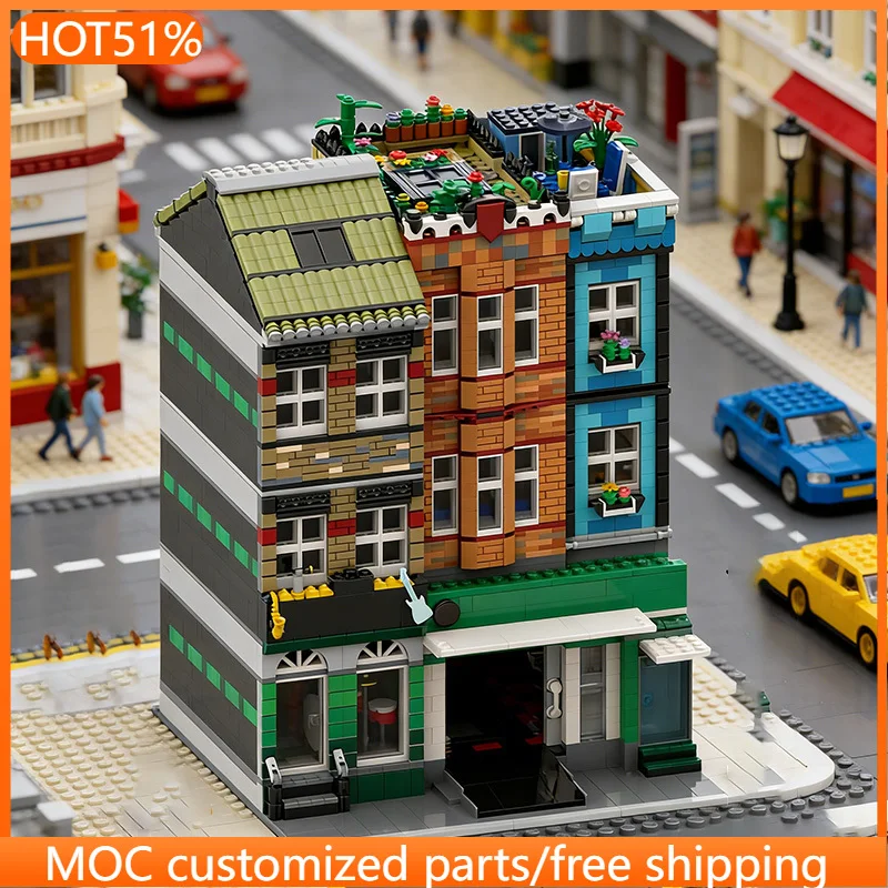 Модульный конструктор 5172 детали: Музыкальный магазин с гаражом и лабораторией (MOC). Набор для самостоятельной сборки. Игрушка для мальчиков. Рождественский подарок.
Модульный конструктор 5172 детали: Музыкальный магазин с гаражом и лабораторией (MOC). Набор для самостоятельной сборки. Игрушка для мальчиков. Рождественский подарок.