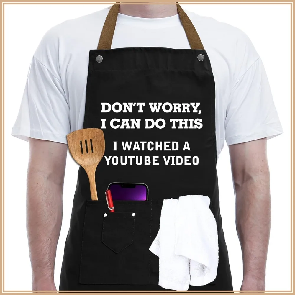 Funny BBQ Chef Apron - Unique Gift for Men, Dad, Husband, Father's Day, Christmas
Funny BBQ Chef Apron - Unique Gift for Men, Dad, Husband, Father's Day, Christmas